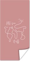 Affiche Proverbes - Citations - Let's tout - 20x40 cm