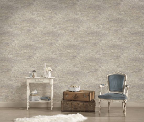 AS Creation My Home My Spa - PAPIER PEINT MARBRE CHIC - effet chatoyant - 1005 x 53 cm