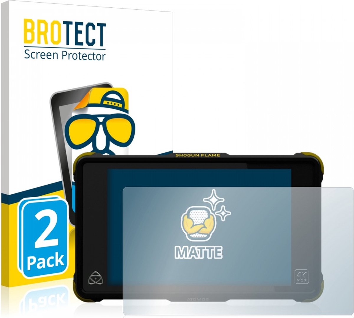 BROTECT - Screenprotector voor Atomos Shogun Flame - Folie Beschermfolie matte 2 Stuks