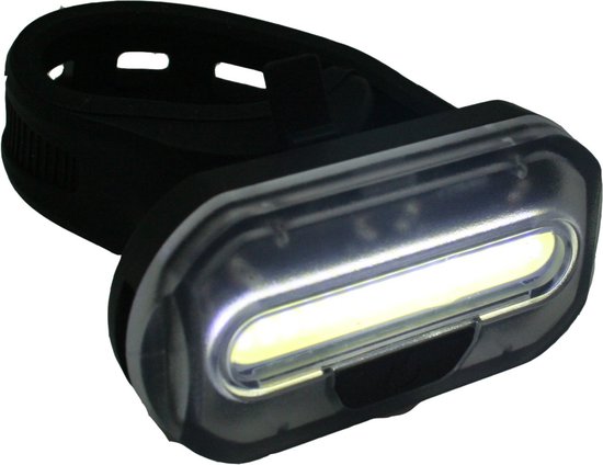 1x Fietsverlichting set fietskoplamp en COB LED - 2x knoopcelbatterijen CR2032 - stuur / frame / zadelpen bevestiging - universele fietslichten op batterij - voorlichten / achterlichten — afbeelding 4