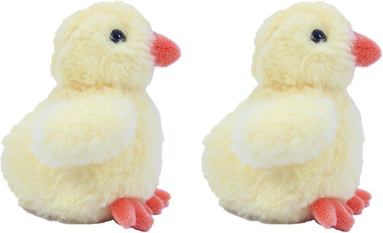 MorisMos XXL Enorme kip pluche dier, 35 cm moeder met Kawaii kind