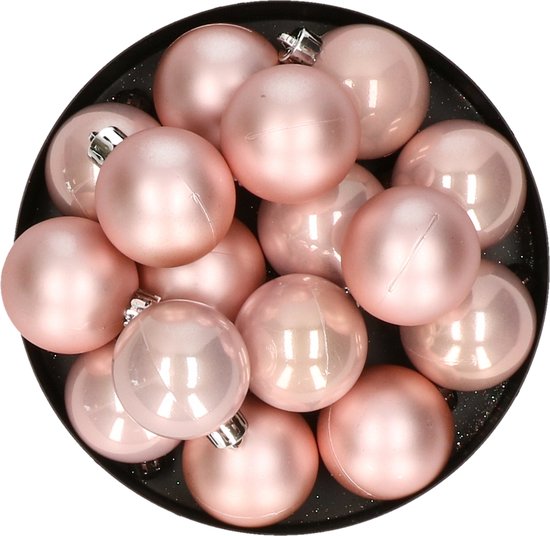 Kikker Meting gewicht 32x stuks kunststof kerstballen zacht roze 4 cm - Onbreekbare plastic  kerstballen -... | bol.com