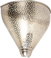 QAZQA maruf,sinbad,zayn - Oosterse Wandlamp voor binnen - 1 lichts - D 11 cm - Staal - Slaapkamer