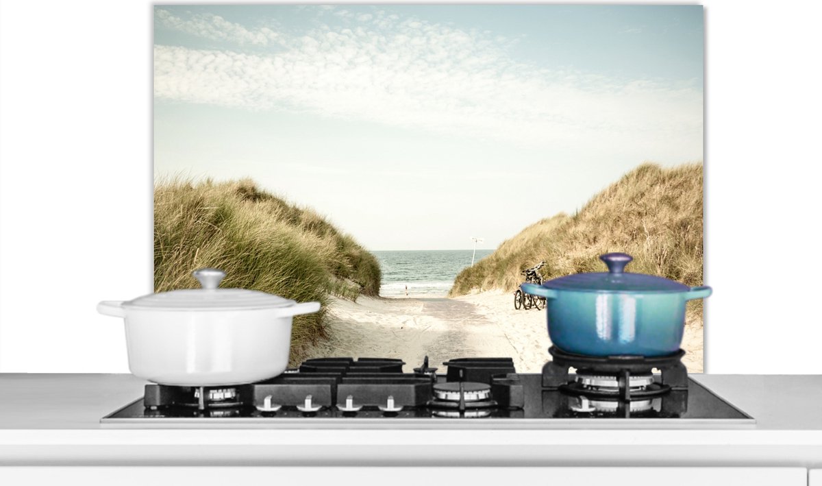 Spatscherm - Duin - Strand - Zee - Natuur - Zand - Spatwand - 90x60 cm - Spatwand