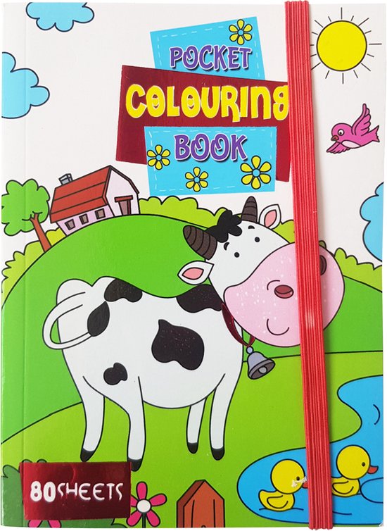 Pocket Kleurboek Dieren 'Pocket Colouring Book'
