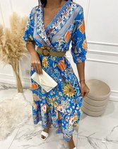 Robe longue de Luxe pour femme - 22164 - Blauw