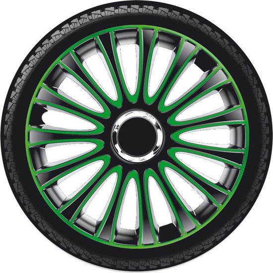 Wieldoppen Set - 15 Inch - Spyder Zwart
