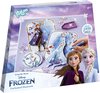 Disney Frozen Totum diamond painting knutselpakket - Anna en Elsa prinsessen kaarten versieren met strass steentjes