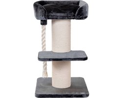 Quapas  Krabpaal - katten krabpaal - groot - maine coon - boskat - Ruffles Grijs