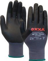 OXXA Nitri-Tech Foam 14-692 handschoen 10 / XL Oxxa - Zwart/grijs - Nitril - Gebreid manchet - EN 388:2016