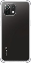 Hoesje Geschikt voor Xiaomi 11 Lite 5G NE Hoesje Shock Proof Cover Case Shockproof - Hoes Geschikt voor Xiaomi 11 Lite 5G NE Hoes Siliconen Back Case - Transparant