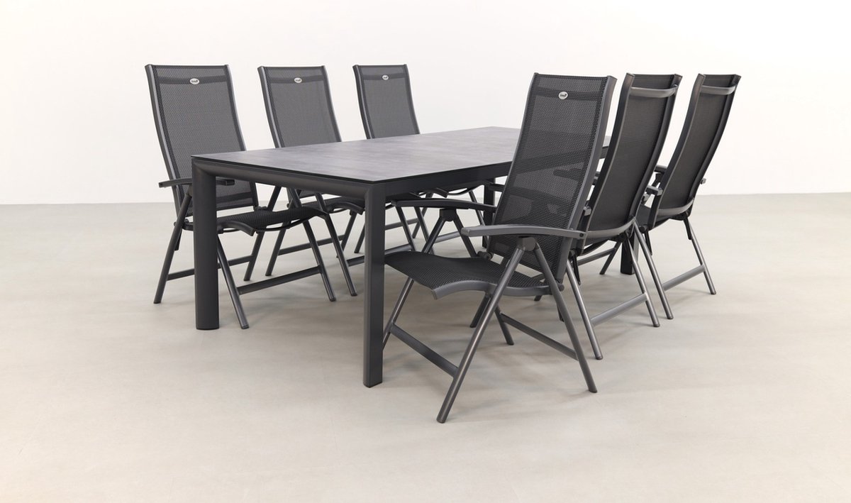 Hartman Salvatore/Baltimor 220x100 cm. verstelbare 6-persoons tuinset