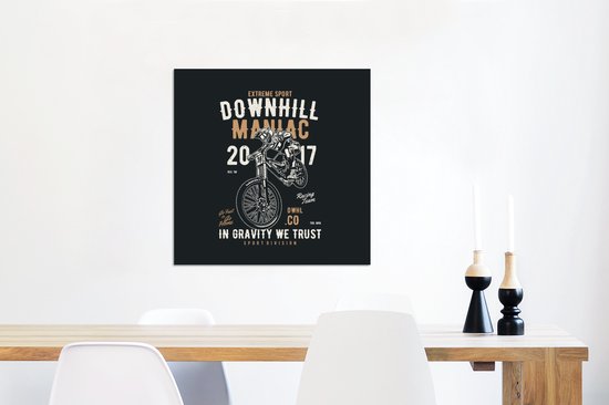 Décoration murale Métal - Aluminium Peinture Industrielle - Mancave - Moteur - Race - Rétro - 50x50 cm - Dibond - Photo sur aluminium - Décoration murale industrielle - Pour le salon / chambre