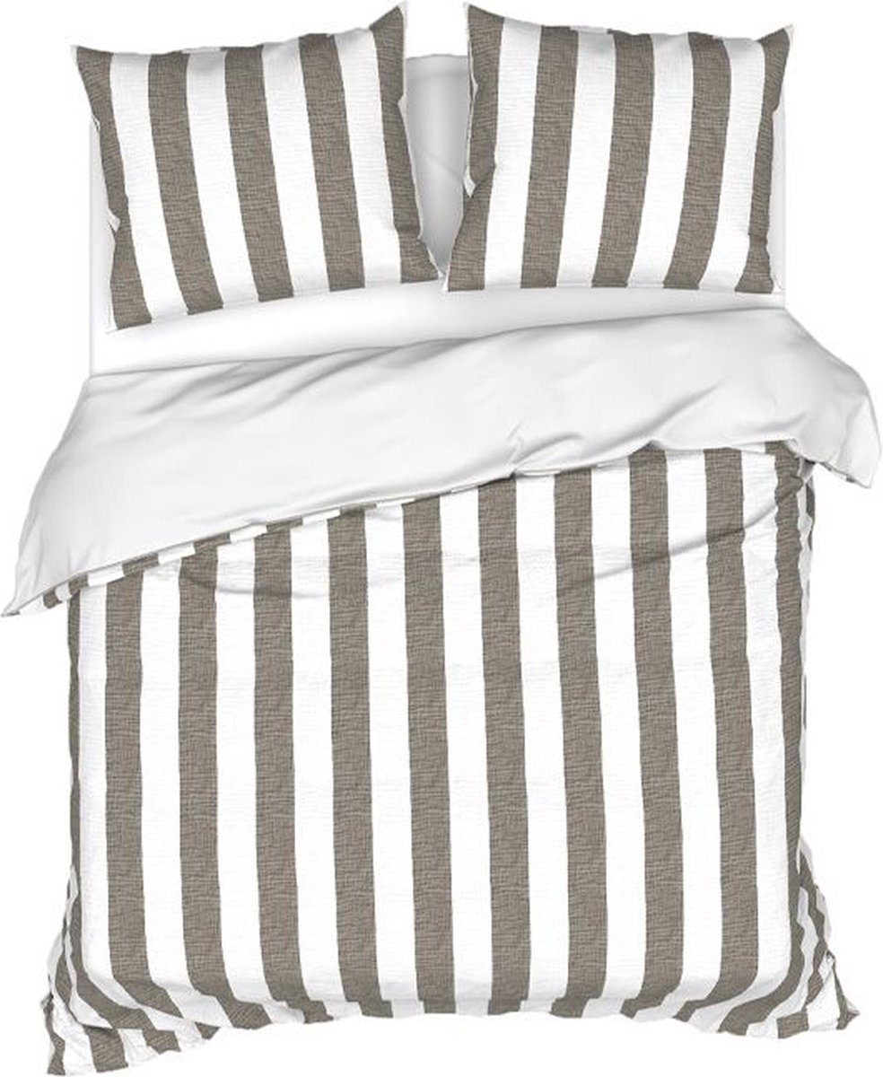 Heckett & Lane Dekbedovertrek Quinn (Fossil Taupe)-240x200/220 cm