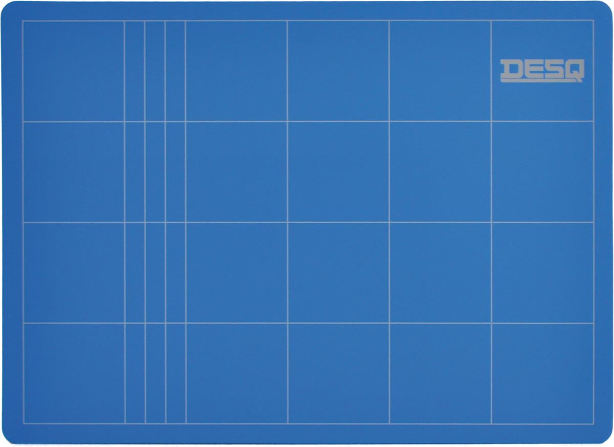 Desq snijmat, 3-laags, blauw, ft 22 x 30 cm 12 stuks