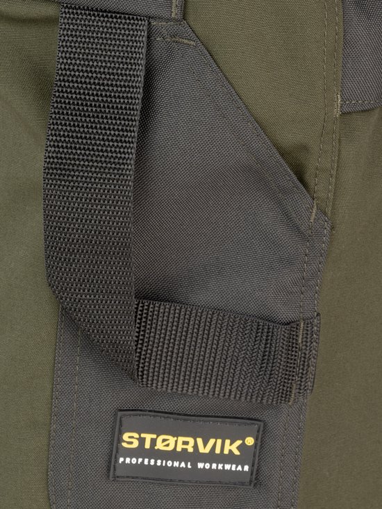 STØRVIK Job Pantalon de travail Court Homme - Taille S - Vert olive