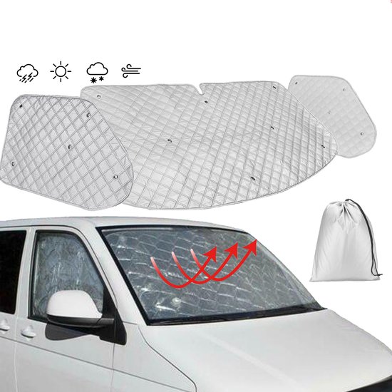 Protection isotherme pare brise et vitres latérales camping-car