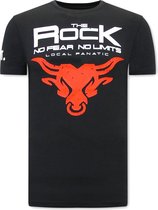 The Rock Heren T-shirt - Zwart