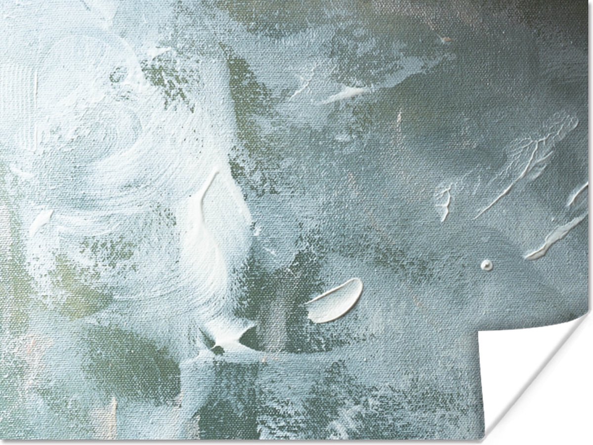 Poster Acrylverf - Structuren - Abstract - 40x30 cm
