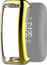 Screenprotector watch case - hoesje - geschikt voor Fitbit Inspire 2 - goud
