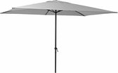 GENERIQUE - Rechthoekige parasol POLAR - B.200 x L.300 cm - 6 m² - 90% UV-bescherming - Waterafstotend - Aluminium - Polyester - Grijs - Terrasparasol