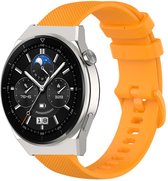 Strap-it Luxe siliconen smartwatch bandje - geschikt voor Huawei Watch GT / GT 2 / GT 3 / GT 3 Pro 46mm / GT 2 Pro / GT Runner / Watch 3 & 3 Pro - oranje