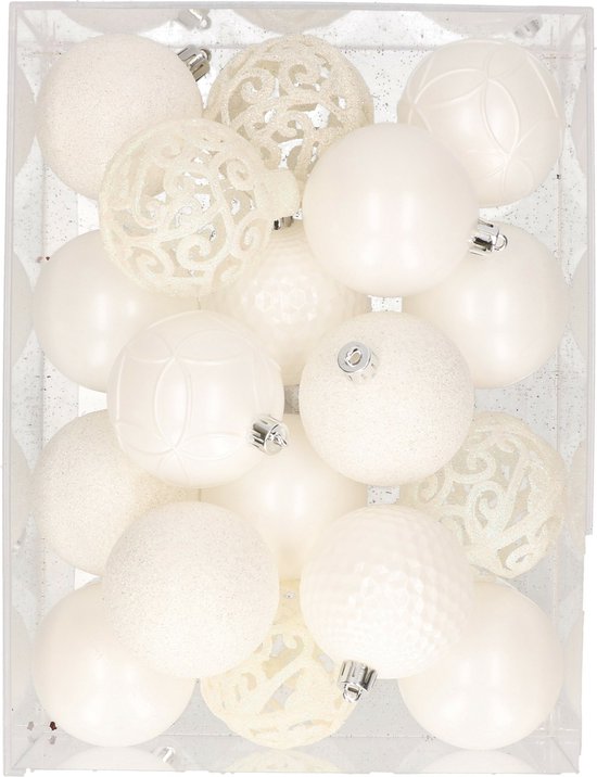 Kerstballen Plastic - Kerstversiering Goud & Blauw - Kerstbal Set 100 Stuks - Voor Een
