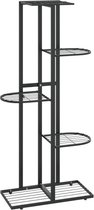 vidaXL - Bloemenstandaard - met - 5 - lagen - 43x22x98 - cm - metaal - zwart