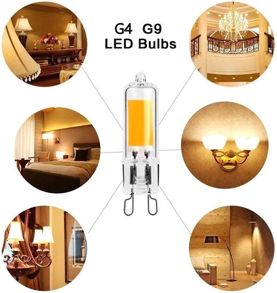 4 x G9 Led 3 Watt Ledlamp Mini G9 Led Vervangen Halogeen