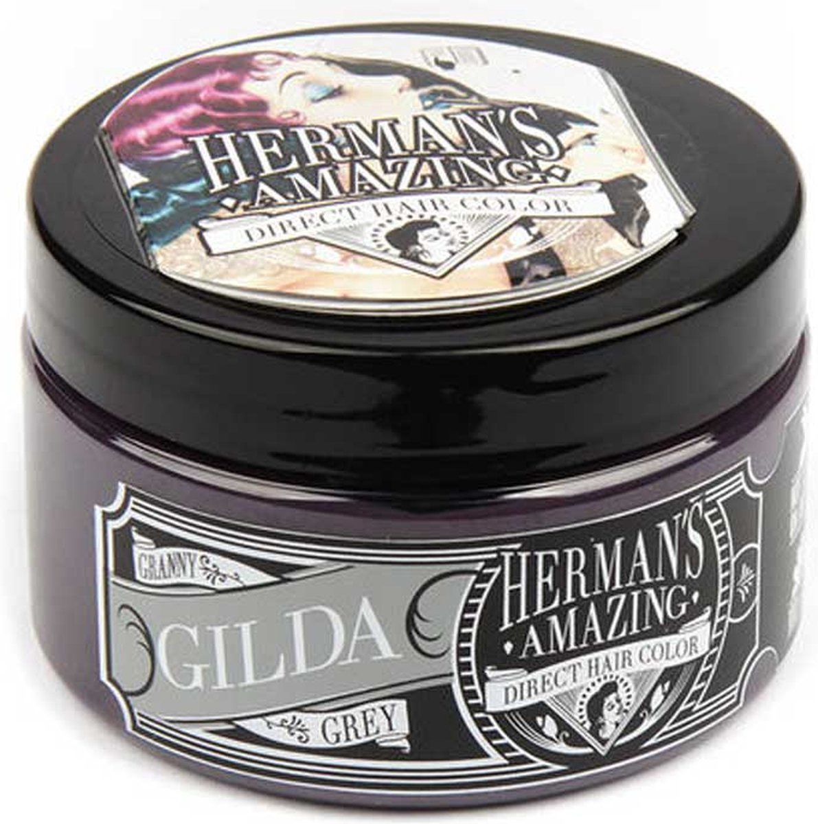 Hermans Amazing Haircolor - Gilda Granny Grey Semi permanente haarverf - Grijs
