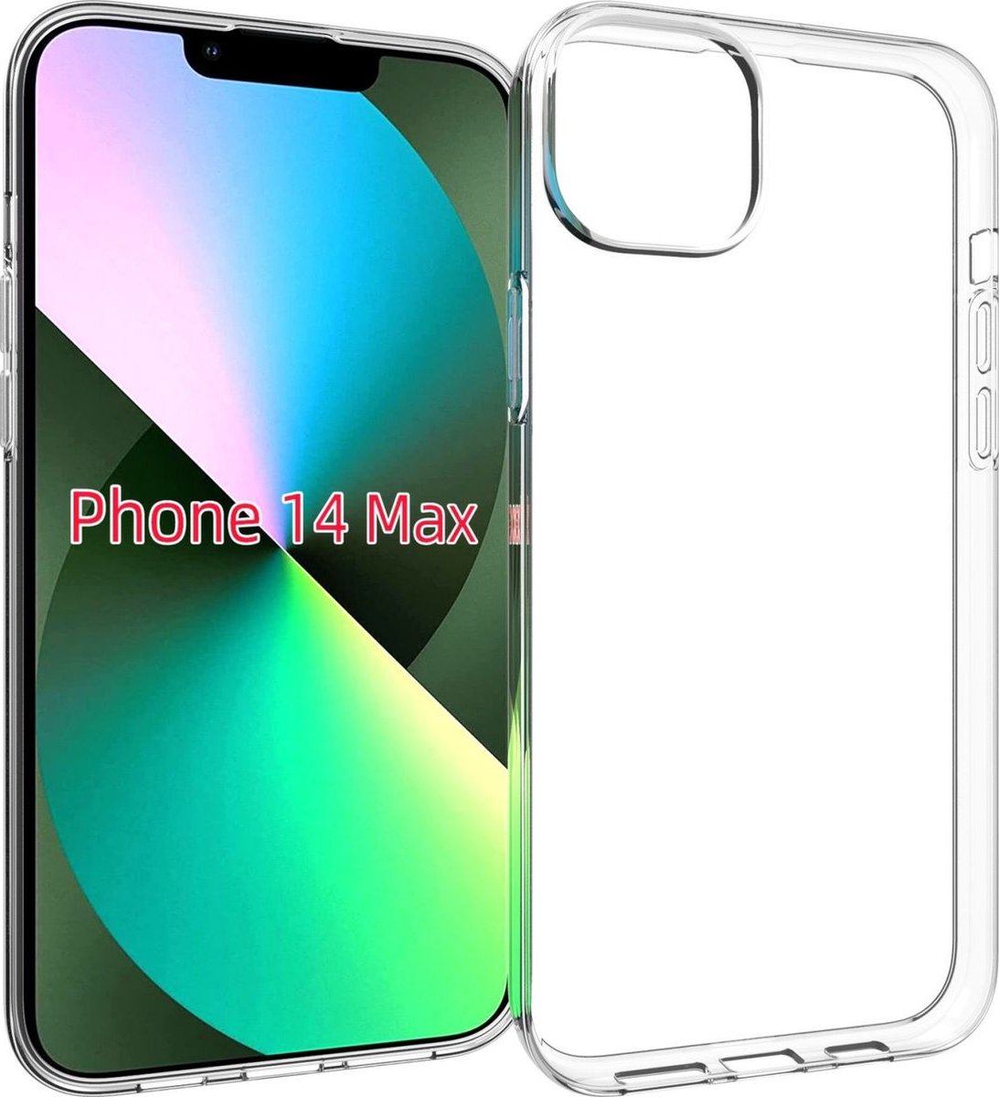 Mobigear Doorzichtig Hoesje geschikt voor Apple iPhone 14 Plus Telefoonhoesje Flexibel TPU | Mobigear Basics Backcover | Doorzichtig Telefoonhoesje iPhone 14 Plus | iPhone 14 Plus Case | Back Cover - Transparant