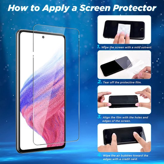 Protecteur d'écran Samsung Galaxy A53 5G A536 - Protecteur d'écran en Glas Tempered Glass - 2x