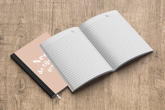 Carnet - Cahier d'écriture - Proverbes - Citations - Prends ton temps, il y en a assez - Beige - Carnet - Format A5 - Bloc-notes