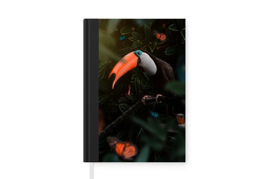 Carnet - Carnet d'écriture - Toucan - Vogel - Jungle - Carnet - Format A5 - Bloc-notes