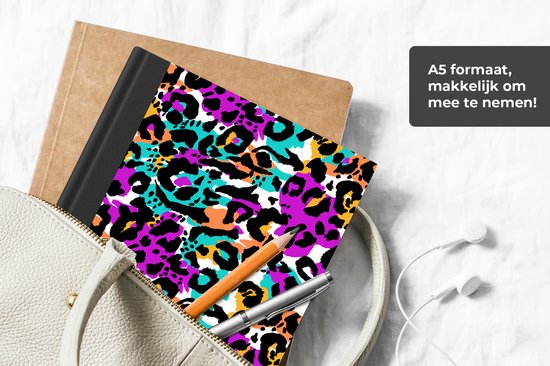 Carnet - Cahier - Arc-en-ciel - Panthère - Motifs - Carnet - Format A5 - Bloc-notes