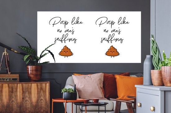 Drol Sticker Muurstickers - Sticker Folie - Spreuken - Quotes - Poop like no one's ...