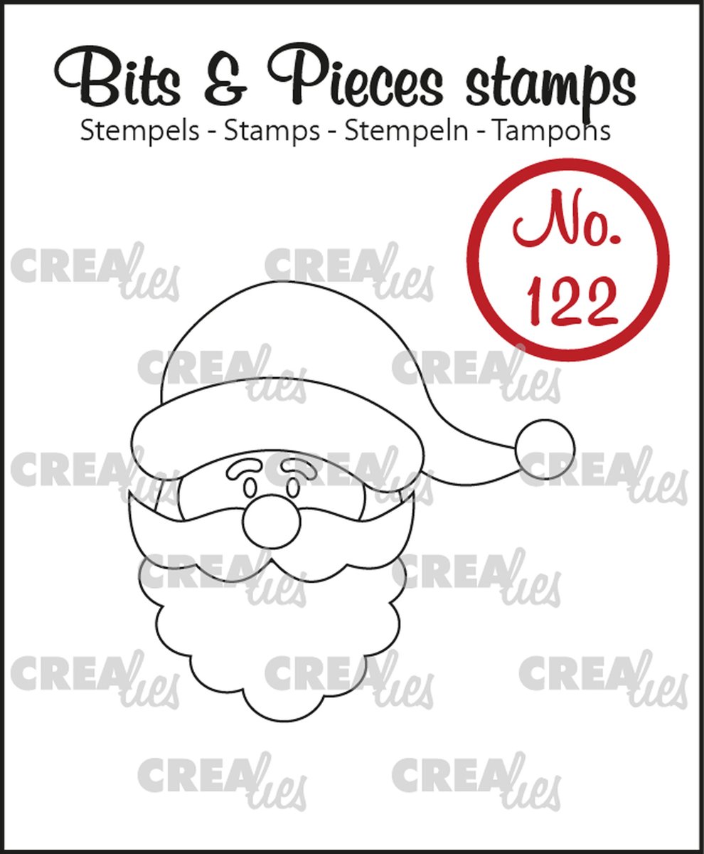 Crealies Bits & Pieces stempel no.122 Kerstman