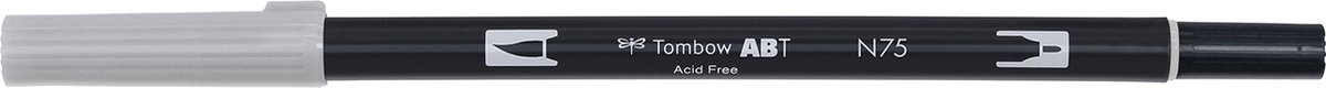 Tombow Brush pen - ABT N75 - Dual Brushpen - Cool gray 3 - Grijs — afbeelding 3