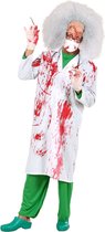 Widmann - Dokter & Tandarts Kostuum - Bloederige Doktersjas Dr Horror Kostuum Man - Rood, Wit / Beige - Small - Halloween - Verkleedkleding