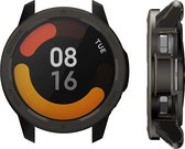 kwmobile 2x Hoes voor geschikt voor Xiaomi Watch S1 Active - Siliconenhoes voor sporthorloge zwart / transparant