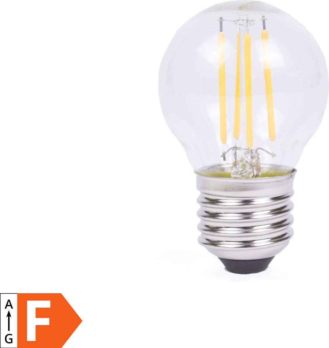 Benson Dimbare LED-lamp - 4W - Bolvorm - Extra warm wit - E27 fitting