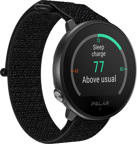 Polar Unite Fitnesshorloge en -tracker -  Zwart - Hook&Loop - M-L