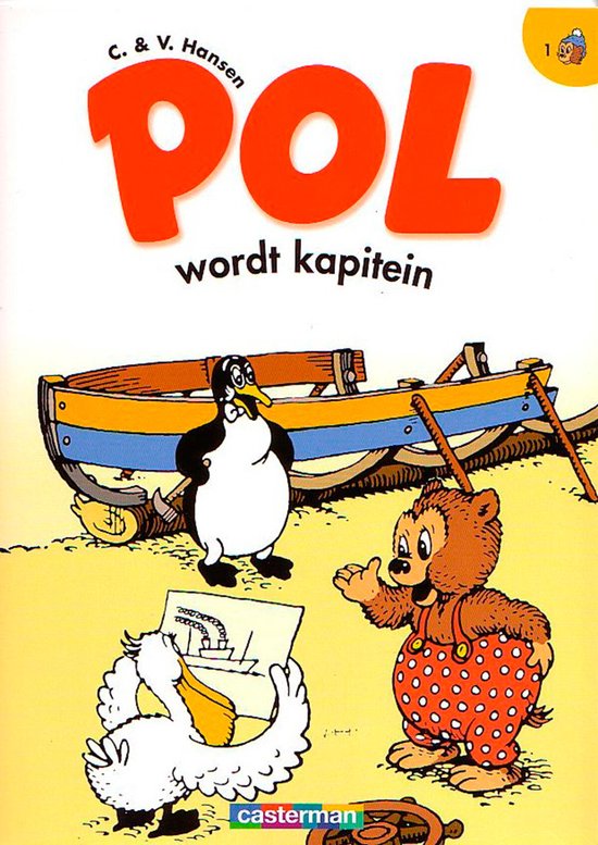 Cover van het boek 'Pol wordt kapitein' van C. Hansen en Vilh. Hansen