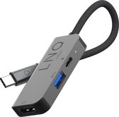 Linq byELEMENTS / 3in1 USB C naar HDMI Hub - Grijs