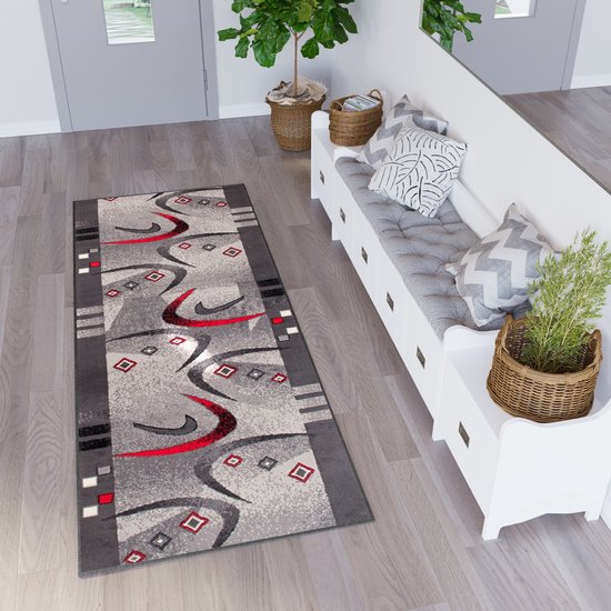 Tapiso Dream Carpet Runner Couloir Grijs Salon Taille - 80x450