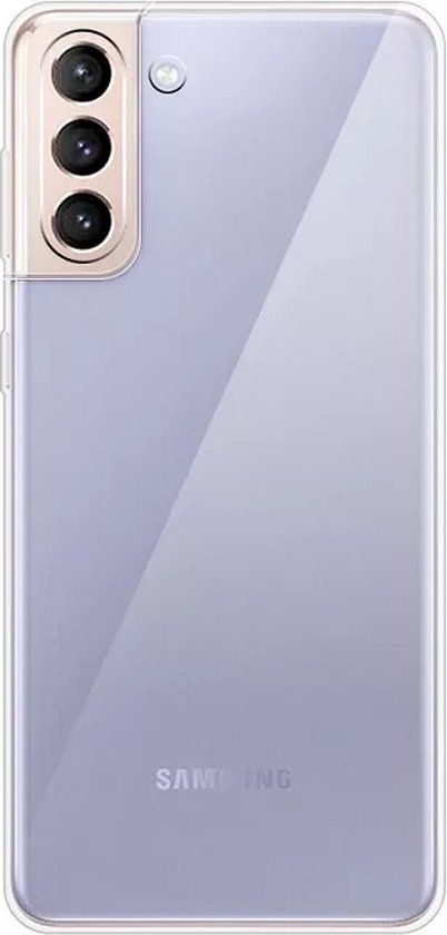 Coque Samsung S21 FE + Protecteur d'écran Premium Samsung Galaxy S21 FE | Étui en Siliconen | Boîtier transparent | Verre trempé | Protection totale