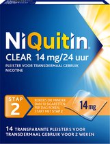 Niquitin Clear Nicotinepleisters 14 mg Stap 2 - 1 x 14 stuks