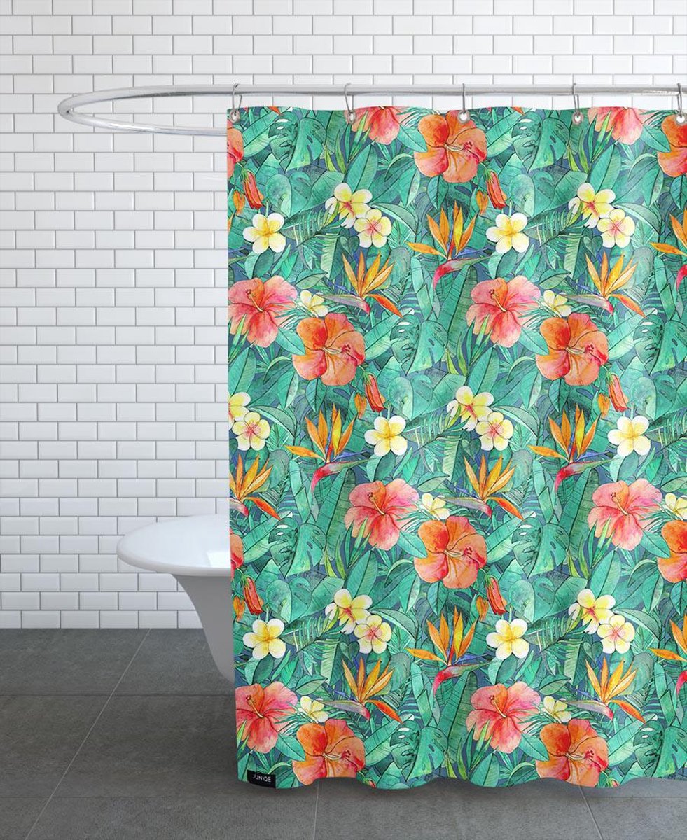 Classic Tropical Garden-Douchegordijn