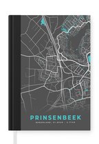 Notitieboek - Schrijfboek - Plattegrond - Prinsenbeek - Kaart - Stadskaart - Notitieboekje klein - A5 formaat - Schrijfblok