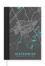 Notitieboek - Schrijfboek - Stadskaart - Oisterwijk - Plattegrond - Kaart - Notitieboekje klein - A5 formaat - Schrijfblok
